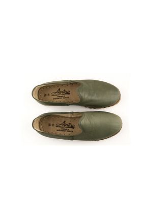 کفش کلاسیک سبز مردانه چرم خالص Aintap - کد 50144588
