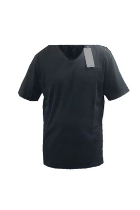 تی شرت مشکی مردانه سایز بزرگ پنبه (نخی) کد 106951248