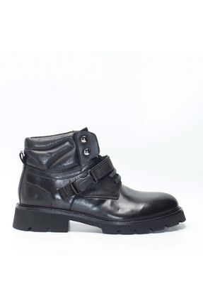 بوت / نیم بوت مشکی مردانه پاشنه تخت Bruno Shoes - کد 789662732