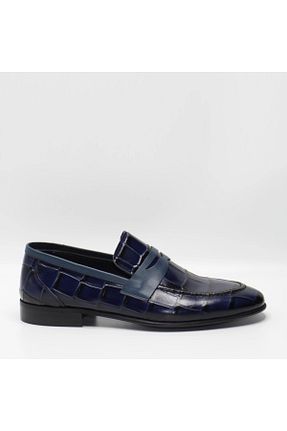 کفش کلاسیک سرمه ای مردانه پاشنه کوتاه (1 - 4 سانتی متر) Bruno Shoes - کد 765942743