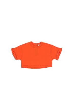 تی شرت نارنجی بچه گانه کراپ کد 679852018