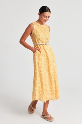 لباس زرد زنانه بافتنی رگولار کد 834361771