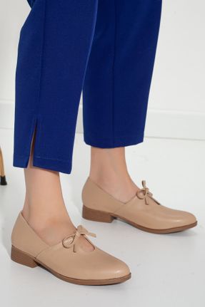 کفش پاشنه بلند کلاسیک بژ زنانه پاشنه ضخیم پاشنه کوتاه ( 4 - 1 cm ) چرم مصنوعی کد 97944108