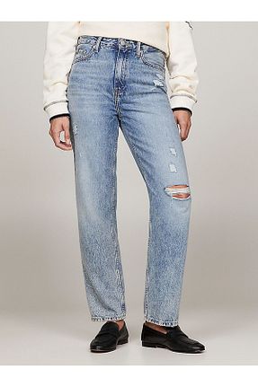 شلوار جین آبی زنانه رگولار Tommy Hilfiger - کد 809878277