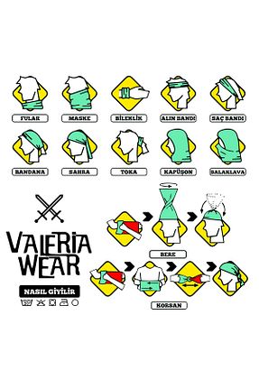 باندانا موتور سواری Vwear - کد 794953197