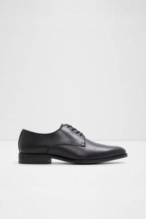 کفش کلاسیک مشکی مردانه چرم طبیعی پاشنه کوتاه ( 4 - 1 cm ) پاشنه ساده کد 838710374