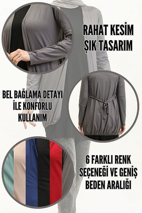 رویه حجاب طوسی زنانه ویسکون IRK - کد 838809519