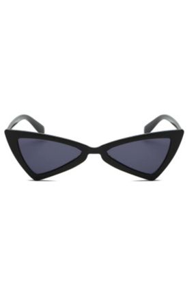 عینک آفتابی مشکی زنانه 55 UV400 پلاستیک مات گربه ای کد 52888725