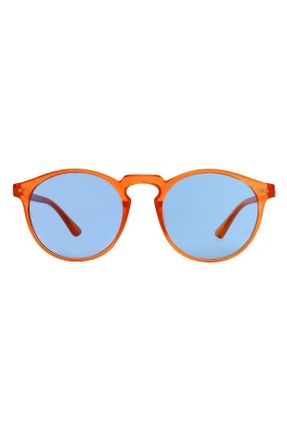عینک آفتابی نارنجی زنانه 50 UV400 پلاستیک گرد کد 93674991