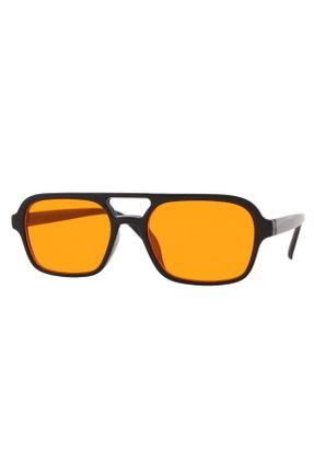 عینک آفتابی مشکی زنانه 52 UV400 پلاستیک مستطیل کد 370795380