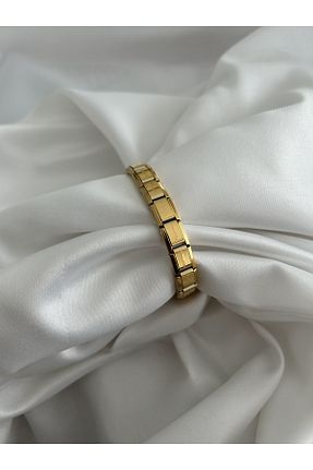 دستبند استیل (فولاد) طلائی زنانه استیل ضد زنگ Emilia Accessory - کد 838924391
