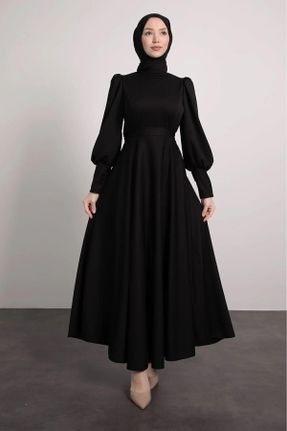 لباس اسلامی مشکی زنانه گلوژ بافتنی کد 815842526
