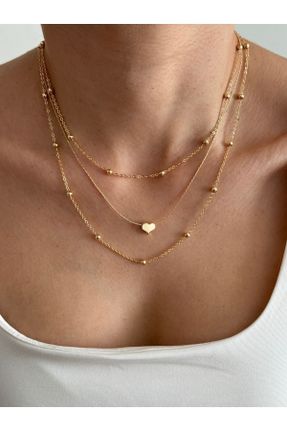 گردنبند جواهر طلائی زنانه کد 834895318