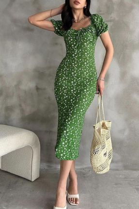 لباس سبز زنانه بافت اسلیم کد 827596779