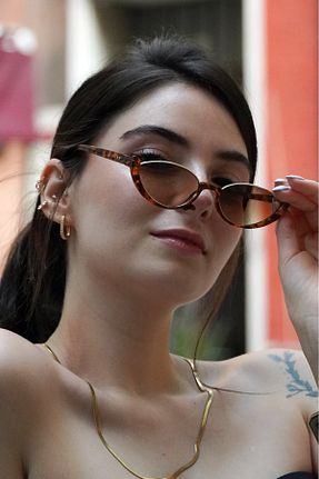 عینک آفتابی قهوه ای زنانه UV400 hoeby - کد 838889268