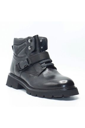 بوت / نیم بوت مشکی مردانه پاشنه تخت Bruno Shoes - کد 789662732