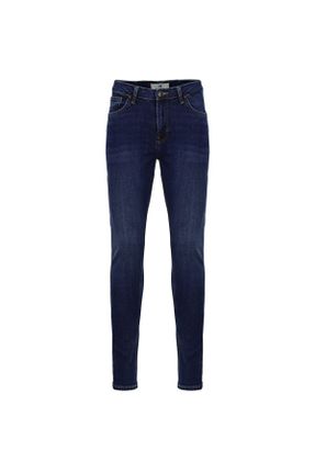 شلوار جین آبی مردانه پاچه تنگ جین استاندارد کد 645849025