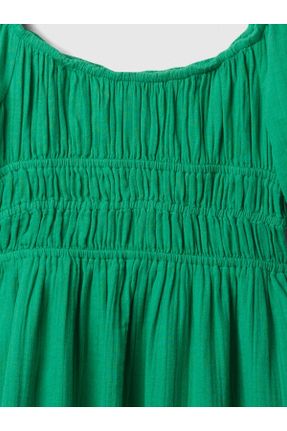 لباس سبز زنانه بافتنی رگولار آستین-کوتاه کد 825584757