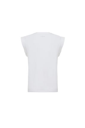 تی شرت سفید زنانه رگولار کد 694923279