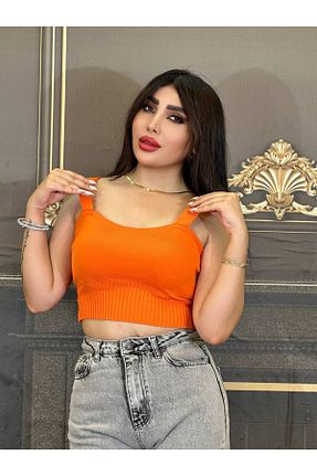 رکابی اسپرت نارنجی زنانه تریکو Yeşilmoda - کد 838807651