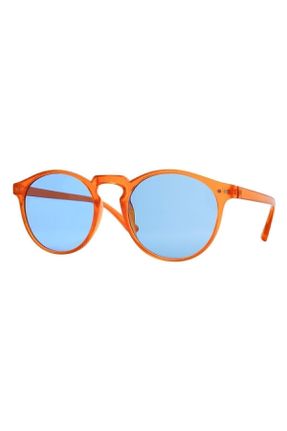 عینک آفتابی نارنجی زنانه 50 UV400 پلاستیک گرد کد 93674991