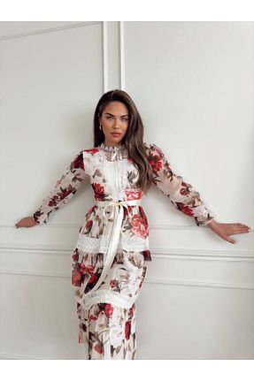 لباس سفید زنانه بافتنی 1Moda1Tarz - کد 838912886