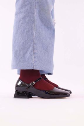 کفش پاشنه بلند کلاسیک مشکی زنانه پاشنه کوتاه ( 4 - 1 cm ) پاشنه ساده کد 800059225
