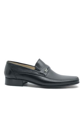کفش کلاسیک مشکی مردانه چرم طبیعی پاشنه کوتاه ( 4 - 1 cm ) کد 809899674