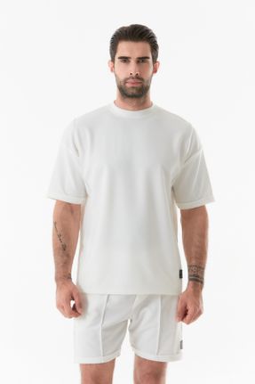 تی شرت نباتی مردانه رگولار یقه گرد کد 835620602