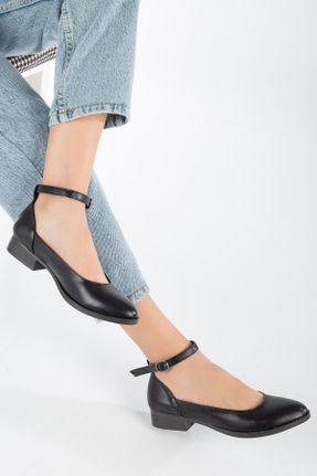 کفش پاشنه بلند کلاسیک مشکی زنانه پاشنه ساده پاشنه کوتاه ( 4 - 1 cm ) چرم مصنوعی کد 138055273