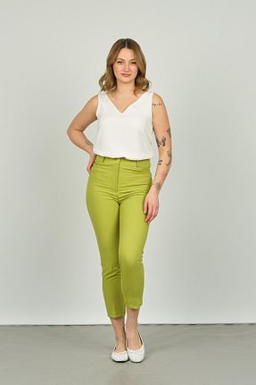 شلوار سبز زنانه مخلوط پلی استر F&A Textile - کد 809433989