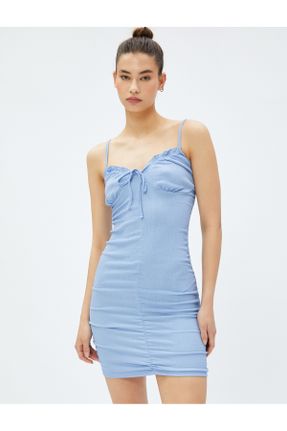 لباس آبی زنانه بافت اسلیم کد 723400578