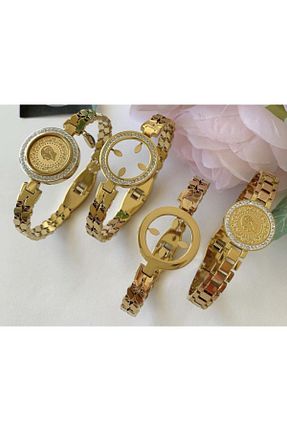 دستبند استیل (فولاد) طلائی زنانه استیل (فولاد) Doğaltaş - کد 758392829