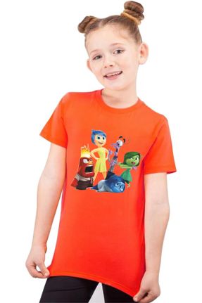 تی شرت نارنجی بچه گانه اورسایز کد 839174868