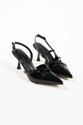 کفش پاشنه بلند کلاسیک مشکی زنانه چرم مصنوعی پاشنه نازک پاشنه متوسط ( 5 - 9 cm ) کد 823049200
