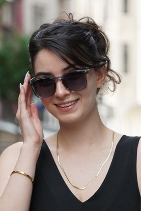 عینک آفتابی قهوه ای زنانه UV400 hoeby - کد 839272409