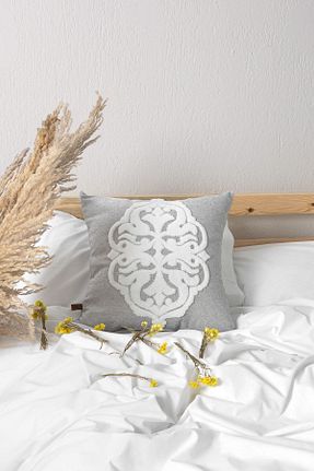 کوسن و روکش کوسن طوسی پنبه ای HAMUR - کد 88293388