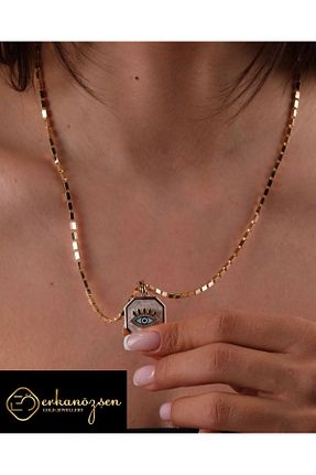 گردنبند طلا طلائی زنانه 14 عیار Özşen Kuyumculuk - کد 839275230