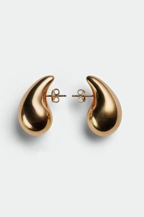 گوشواره غضروفی جواهرات طلائی زنانه استیل ضد زنگ کد 776549305