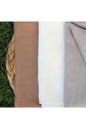 روسری رنگی پنبه پلی استر VEGA MODA - کد 839323183