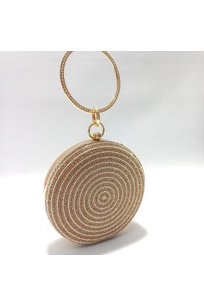 کیف مجلسی طلائی زنانه پارچه ای CKN - کد 832245743