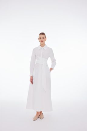 لباس سفید زنانه بافتنی لباس پیراهنی کد 836079072