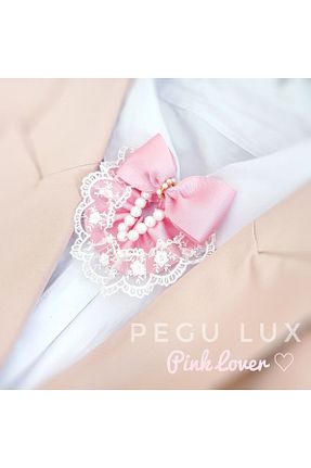 سنجاق سینه صورتی زنانه Pegu - کد 803098598