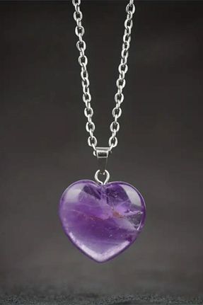 گردنبند جواهر بنفش زنانه سنگ طبیعی NBS Beautiful Naturel Stones - کد 839337088