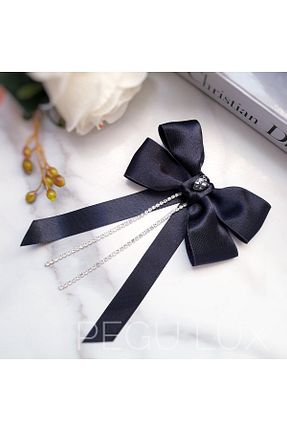 گیره سر مشکی زنانه ساتن Pegubabycollection - کد 821522159