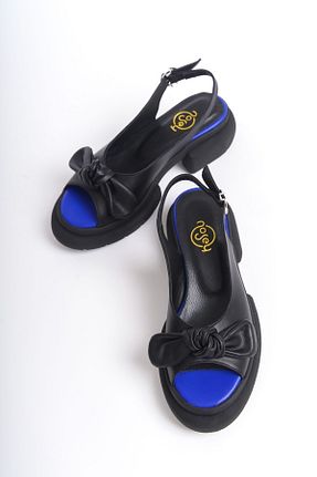 صندل مشکی زنانه پاشنه ضخیم NOSEY SHOES - کد 829719341