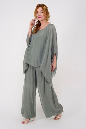شلوار خاکی زنانه پارچه Park Moda - کد 339566026