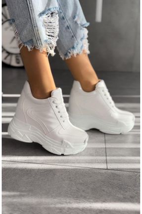 کفش پاشنه بلند پر سفید زنانه پاشنه کوتاه ( 4 - 1 cm ) کد 69458915
