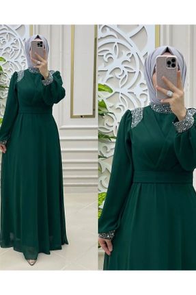 لباس سبز زنانه بافتنی اسلیم فیت پنبه - پلی استر کد 787480682