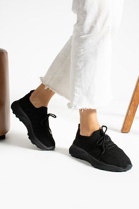 کفش اسنیکر مشکی زنانه بند دار volarescarpe - کد 839137766